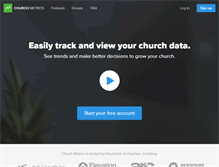 Tablet Screenshot of churchmetrics.com